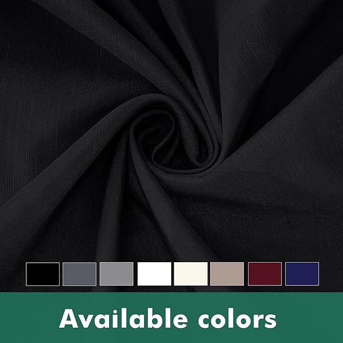 Biscaynebay Wrap Around Bed Skirts with Split Corners for Queen Beds 17" Drop, Black Elastic Dust Ruffles Adjustable Easy Fit Wrinkle & Fade Resistant Silky Luxurious Fabric Machine Washable