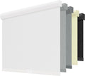 ChrisDowa Cordless Blackout Roller Shades for Windows, Striped Free-Stop Window Blinds with Privacy, Thermal Insulated Window Shades for Home, Office and Door. White, 56" W x 72" H