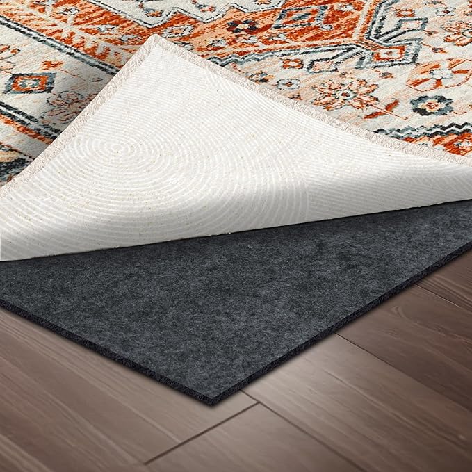100% Waterproof Rug pad, 7x10 ft Area Rug Non-Slip Rug Pads, Carpet Pads for All Floors and finishes, Felt pad for Hardwood Floors, Keep Carpets in Place Soft and Secure
