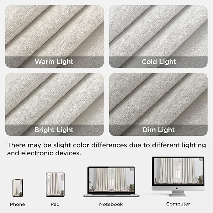 Joydeco White 100% Blackout Curtains 102 Inch 2 Panels, Luxury Thermal White Velvet Curtains for Bedroom Living Room, Soundproof Blackout Window Drapes, Rod Pocket & Back Tab (52W x 102L)