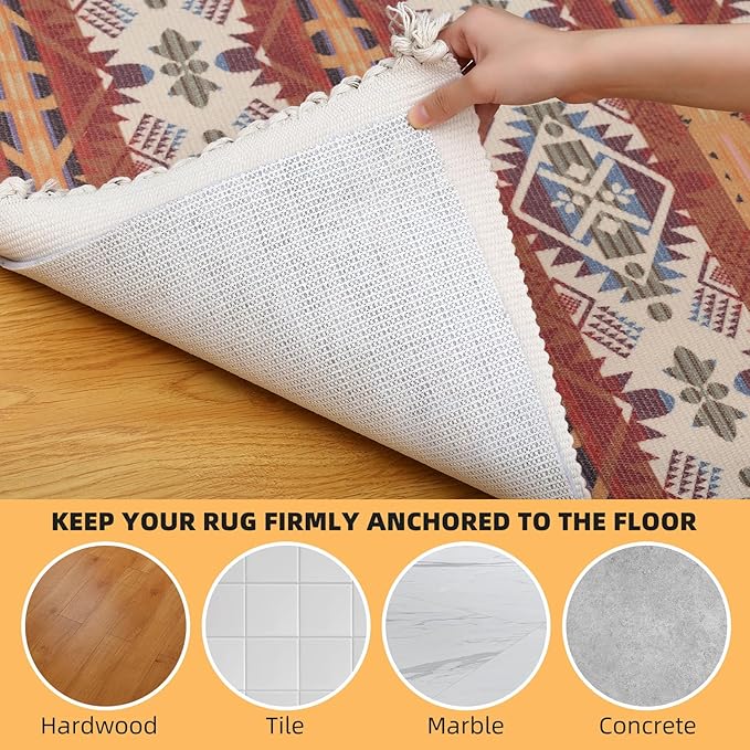 Non Slip Rug Pad, Natural Rubber Backing Rug Pads 1/4” Thick, Felt Rug Gripper Pad, Non Slip Under Carpet Mat, Under Rug Cushion for Hardwood Floors, Carpet Runners (2x10FT)