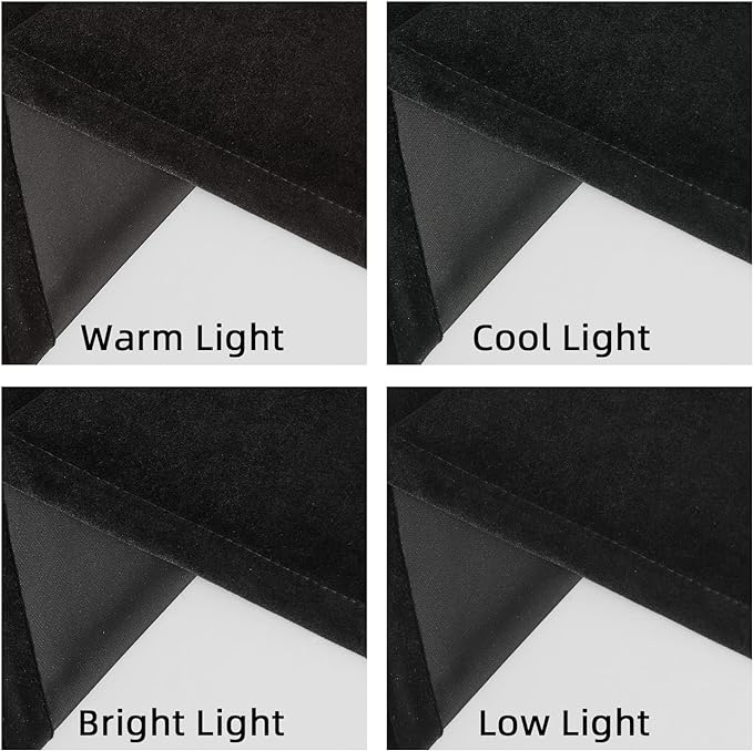 Joydeco Velvet Curtains 84 inch 1 Panel, Long Luxury Black Blackout Thermal Insulated Rod Pocket Window Curtains, Super Soft Room Darkening Drapes for Living Room Bedroom, W100 x L84 Inch, Black
