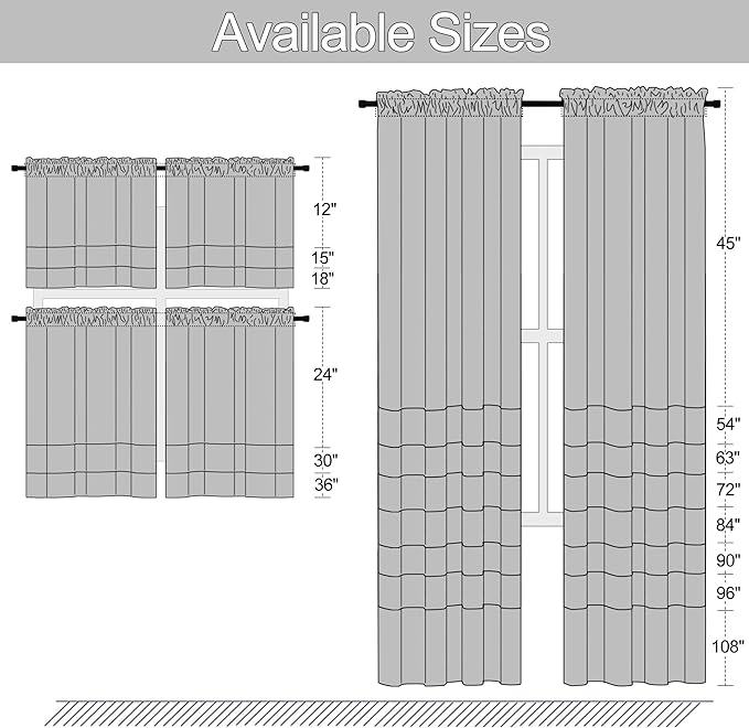DONREN 2 Panels Blackout Curtain Panels for Bedroom - Room Darkening Thermal Insulated Drapes with Rod Pocket(Aqua,42 by 84 Inch)