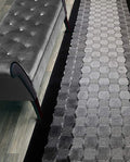 Custom Length Hallway Runner Rug,Slip Resistant,Checkered Black, 26 Inch X 29 feet, Sold and Priced Per Foot