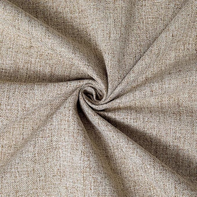 100% Blackout Curtains for Bedroom Room, Custom Curtains Blackout Thermal Insulated 1 Panel, Grommet Light Blocking Drapes for Bedroom Windows Luxury Decor(Custom Size,Linen