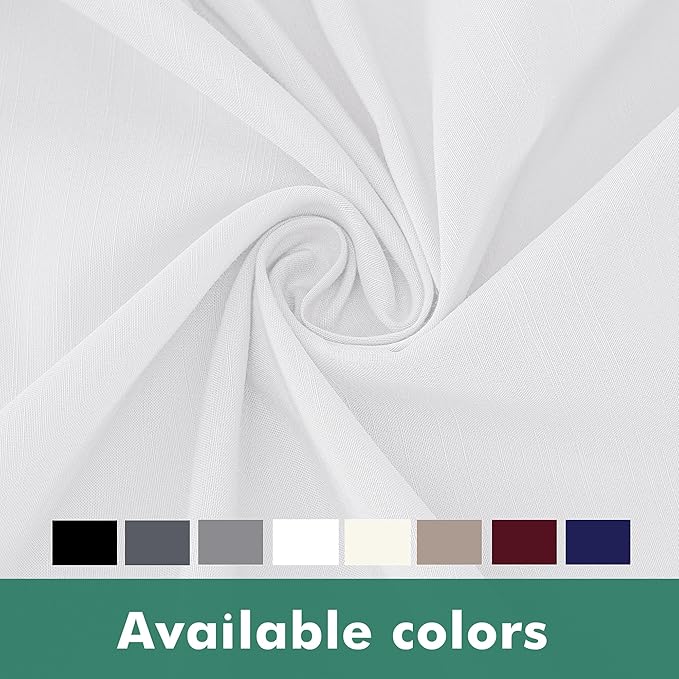 Biscaynebay Wrap Around Bed Skirts with Split Corners for Twin/Twin XL Beds 15" Drop, White Adjustable Elastic Dust Ruffles Easy Fit Wrinkle Resistant Silky Luxurious Fabric Machine Washable