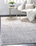 Unique Loom Del Mar Collection Area Rug - Jennifer (10' x 13' 1" Rectangle, Gray/ Black)