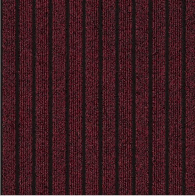 Ottomanson 2'7" x 10' Hallway Runner with Scraper Pile Extra Durable Non-Slip Rug Mat for Indoor & Outdoor Use - Ideal for Kitchen, Entryway, Patio & Garage - High-Traffic Carpet, Red
