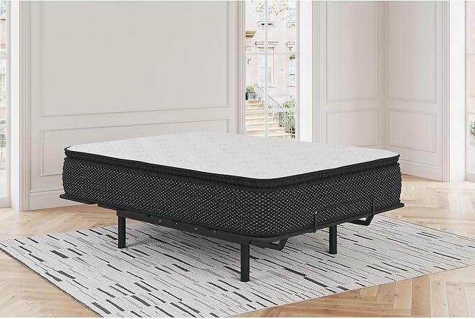 Signature Design by Ashley Limited Edition Pillow Top 13 " Pillow Top Hybrid Mattress with Gel Memory Foam and Edge Support for Cool Sleep and Pressure Relief, Full, Fiberglass Free, Mattress In A Box