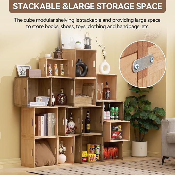 KIRIGEN Modular Open Storage Cube F26-DBR