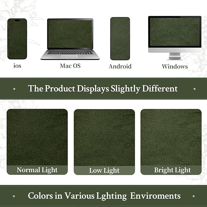 LAMIT Olive Green Velvet Curtains 80 Inch for Living Room, Thick Blackout Thermal Insulated Panels Room Darkening Country Decor Back Tab and Rod Pocket Drapes for Bedroom, 2 Panels, 52 x 80 Inch