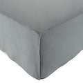 Amazon Basics Lightweight Pleated Bed Skirt, King, Dark Grey, Solid