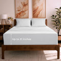 Mellanni Queen Sheet Set - 6-Piece Iconic Collection Bedding, (Including 4 Pillowcases), 21-Inch Extra Deep Pocket, Easy Care, Ultra Soft, Cooling Sheets, Brushed Microfiber - White