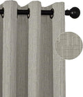 Jacquard Linen Curtains 72 inch Length 2 Panels Thick Faux Linen Blended Window Drapes Burlap Textured Curtains with Grommet for Living Room Bedroom Farmhouse (52x72 Light Khaki) Natural