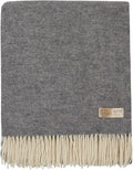 | Wool Blanket/Throw | 100% New Zealand Wool | Perfect for Home and Outdoors | Virgin Wool Throw with Fringes 75"x87" (190 x 220 cm)