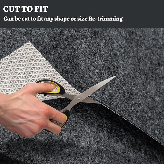 100% Waterproof Rug pad, 2x6 ft Area Rug Non-Slip Rug Pads, Carpet Pads for All Floors and finishes, Felt pad for Hardwood Floors, Keep Carpets in Place Soft and Secure