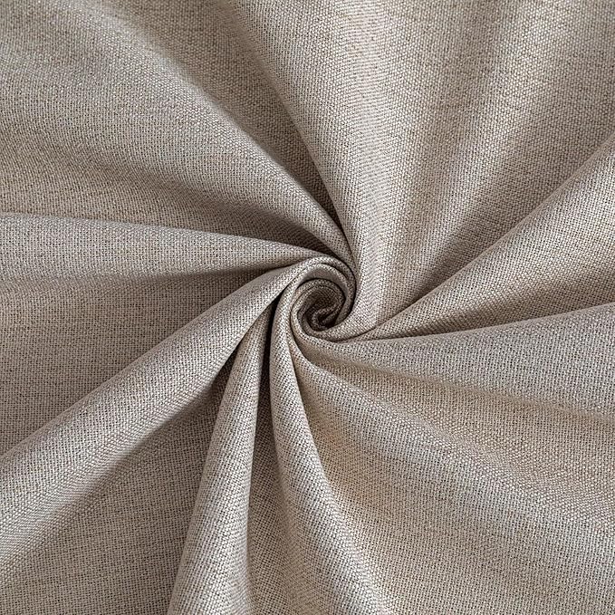 100% Blackout Curtains 90 Inch Length 2 Panels Set, Black Out Curtains for Living Room, Beige Thermal Insulated Grommet Drapes Bedroom Luxury Decor Privacy(37W × 90L inch, Beige)