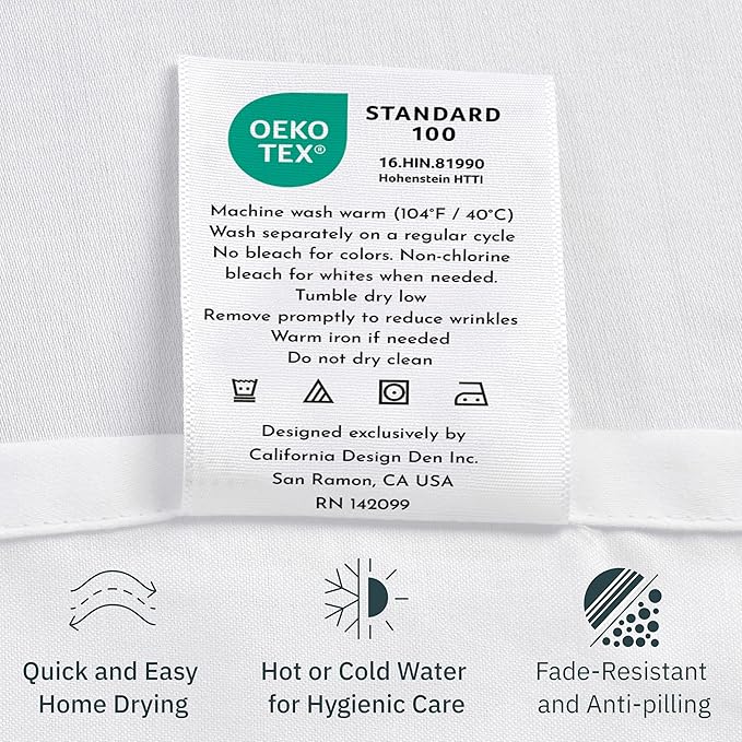 California Design Den Luxury 100% Cotton Sateen - Buttery Soft 800 Thread Count King Bed Sheet Set, Durable Deep Pocket Bedding (Blue)