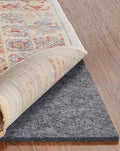 Veken Non Slip Cushioned Rug Pad Gripper 3 x 5 Ft, Felt and Silicone Backing, 1/4 inch Thick Carpet Liner for Hardwood Floors and Finishes, Under Area Rugs Anti Skid Mat, Keep Rugs Safe and in Place