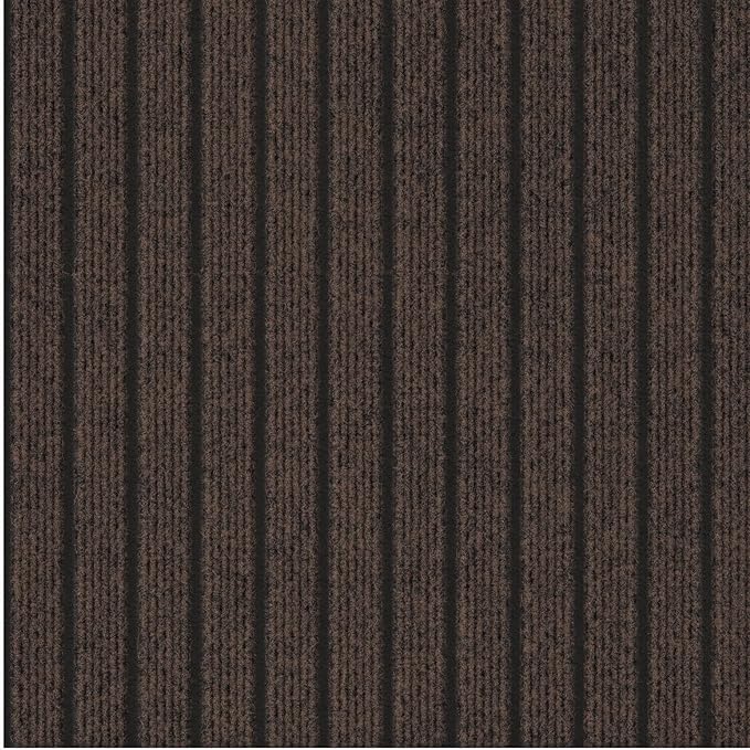 Ottomanson 2'7" x 29' Hallway Runner with Scraper Pile - Extra Durable Non-Slip Rug Mat for Indoor & Outdoor Use - Ideal for Kitchen, Entryway & Garage - High-Traffic Carpet, Brown