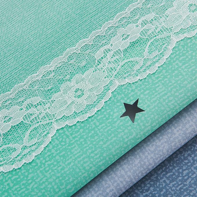 XiDi Curtains for Bedroom Decor, Rainbow Purplgreen grey52/45