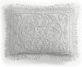 Beatrice Home Fashions Medallion Chenille Bedspread, Standard Sham, Gray