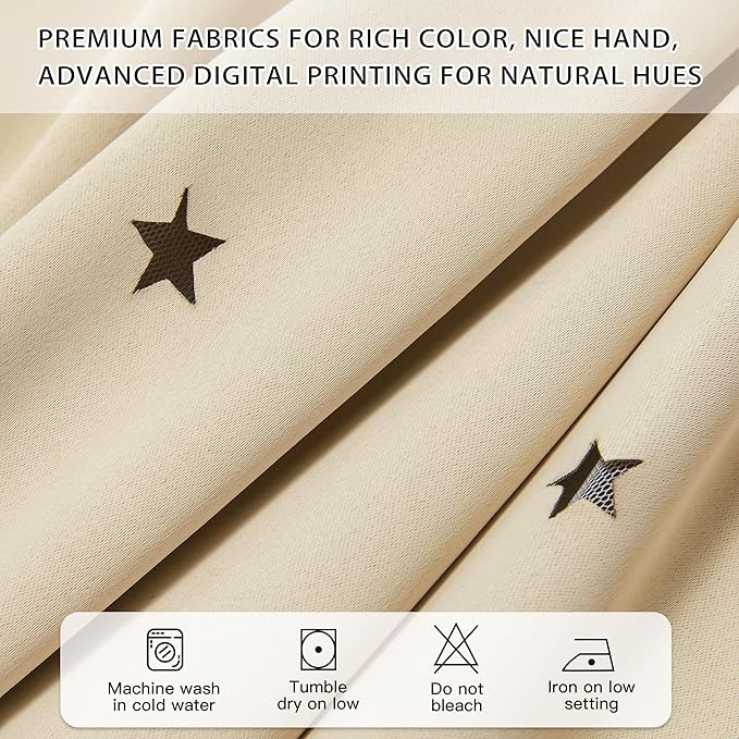 XiDi Curtains for Bedroom Decor Beige34/63/1