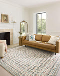 Loloi Rifle Paper Co. Eden Collection EDE-03 Lattice Ivory 2'-6" x 7'-6" Runner Rug feat. CloudPile™