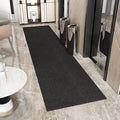 Ottomanson 3'11" x 49' Hallway Runner with Scraper Pile - Extra Durable Non-Slip Rug Mat for Indoor & Outdoor Use - Ideal for Kitchen, Entryway & Garage - High-Traffic Carpet, Black