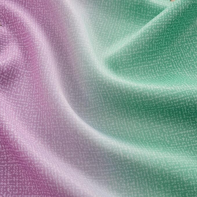 XiDi Blackout Curtains for Girls Kids Bedroom - Blue Purple Green Rainbow Unicorn Design, 34x63 Inch 1 Panel