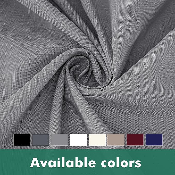 Biscaynebay Wrap Around Bed Skirts with Split Corners for Queen Beds 14" Drop, Silver Grey Elastic Dust Ruffles Adjustable Easy Fit Wrinkle & Fade Resistant Silky Luxurious Fabric Machine Washable
