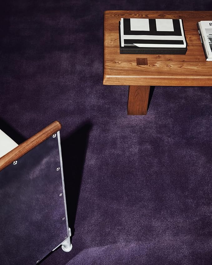 Hand-Tufted Wool Round Area Rug – Soft Premium Wool Carpet for Living Room, Bedroom & Home Décor – 5X5 ft| Lilac – Durable, Non-Slip Backing, Handcrafted Rug