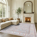 Fame Rugs Brown Modern Oushak Rug 10x13, Vintage Turkish Colorful Oriental Washable Antique Inspired Oversize Area Rugs, Luxury Living Room Bedroom (382MB, 10' x 13')