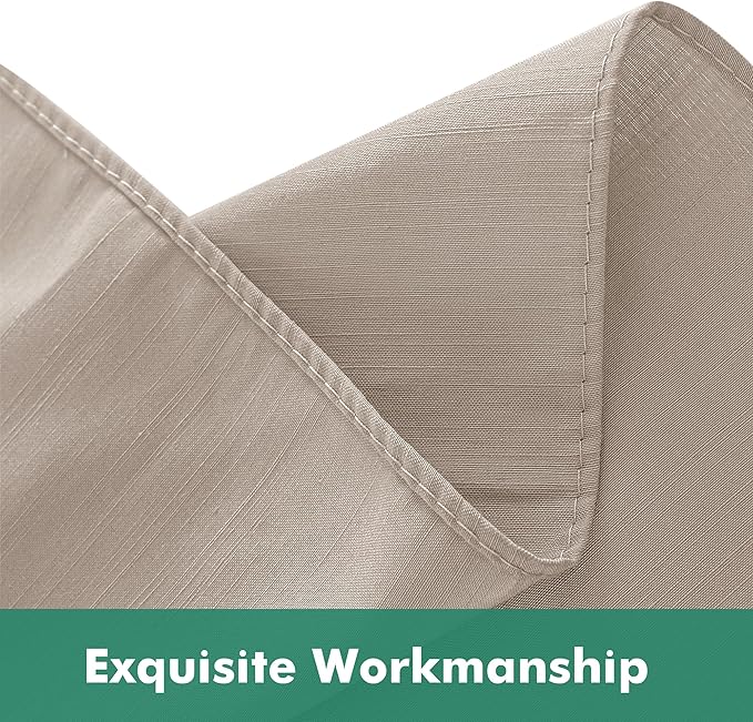 Biscaynebay Wrap Around Bed Skirts with Split Corners for Full Beds 15" Drop, Light Camel Adjustable Elastic Dust Ruffles Easy Fit Wrinkle Resistant Silky Luxurious Fabric Machine Washable