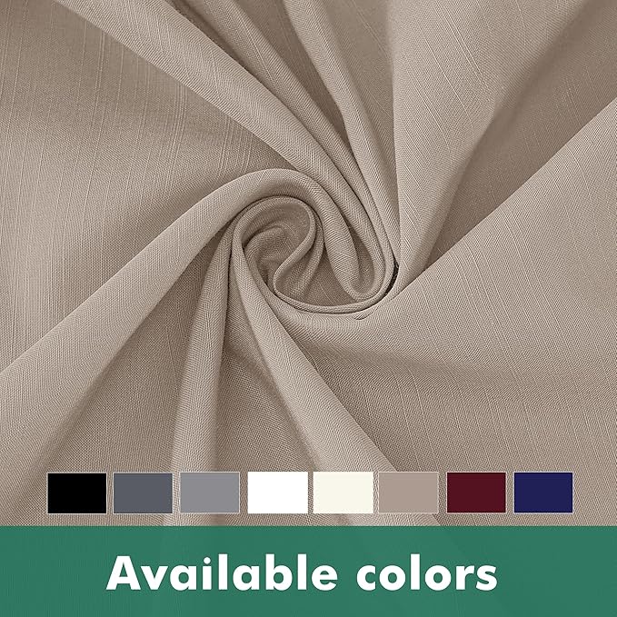 Biscaynebay Wrap Around Bed Skirts with Split Corners for King Beds 17" Drop, Light Camel Elastic Dust Ruffles Easy Fit Wrinkle & Fade Resistant Silky Luxurious Fabric Solid Machine Washable