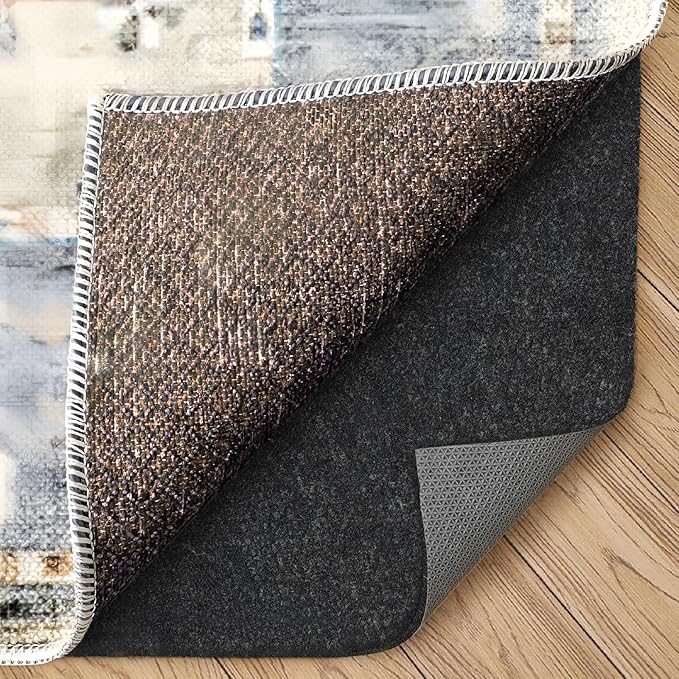 Felt Rug Pad, 2 x 8 Ft Rubber Non-Slip Rug Pad Gripper, Keep Rugs Secure and in Place, Extra Strong Under Carpet Mat Cushion - for All Floors