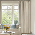 94 Inch Long Blackout Curtains Thick Linen Pinch Pleated Curtains 2 Panels for Bedroom Living Room Darkening Light Blocking Energy Save Pinch Pleat Back Tab 94 Inch Window Drapes Cream Beige Oatmeal