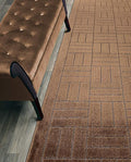 Custom Length Hallway Runner Rug,Slip Resistant,Bricks Brown, 26 Inch X 27 feet, Sold and Priced Per Foot