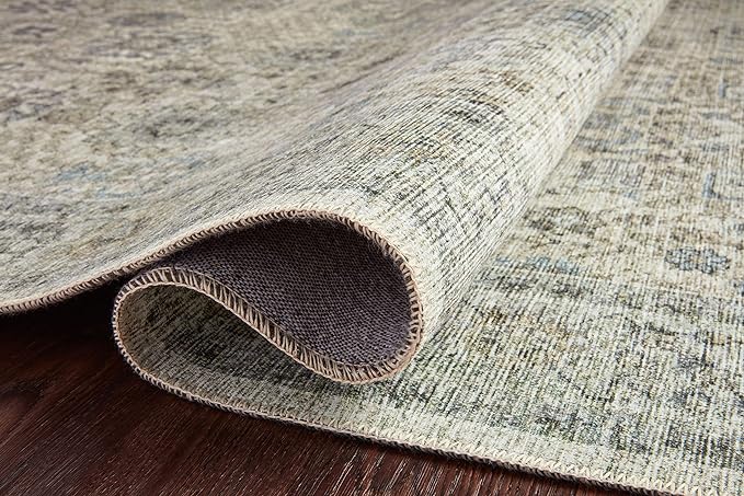 Loloi II Skye Collection SKY-14 Natural/Sage 3'-6" x 5'-6" Accent Rug