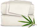 Pure Bamboo Twin XL Sheets, Genuine 100% Organic Viscose Derived from Bamboo Bed Sheet Set, Luxuriously Soft & Cooling, Double Stitching, 2 Year Quality Promise (Twin XL, Ivory)