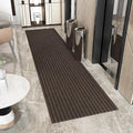 Ottomanson 2'7" x 18' Hallway Runner with Scraper Pile - Extra Durable Non-Slip Rug Mat for Indoor & Outdoor Use - Ideal for Kitchen, Entryway & Garage - High-Traffic Carpet, Brown