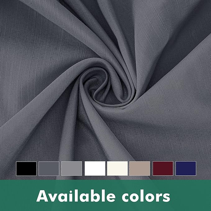 Biscaynebay Wrap Around Bed Skirts with Split Corners for Full Beds 18" Drop, Dark Grey Adjustable Elastic Dust Ruffles Easy Fit Wrinkle Resistant Silky Luxurious Fabric Machine Washable
