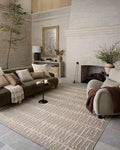 Loloi Amber Lewis Bexley Collection BEX-02 Taupe/Natural 2'-7" x 4' Accent Rug Neutral, Textured, Living, Bedroom, Dining, Carpet