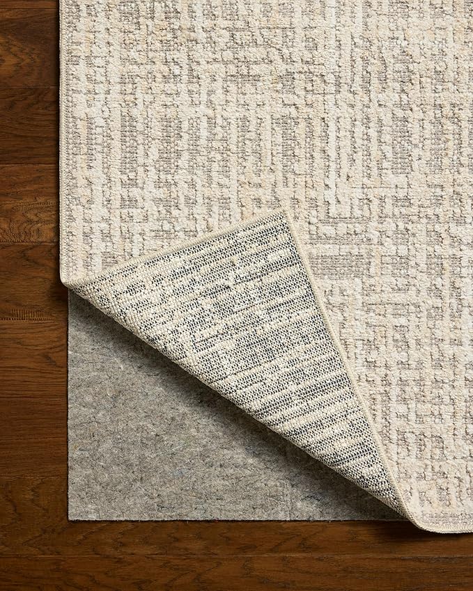 Loloi Amber Lewis Bexley Collection BEX-07 Natural/Dove 2'-7" x 8'-0" Runner Rug Neutral, Textured, Living, Bedroom, Dining, Carpet