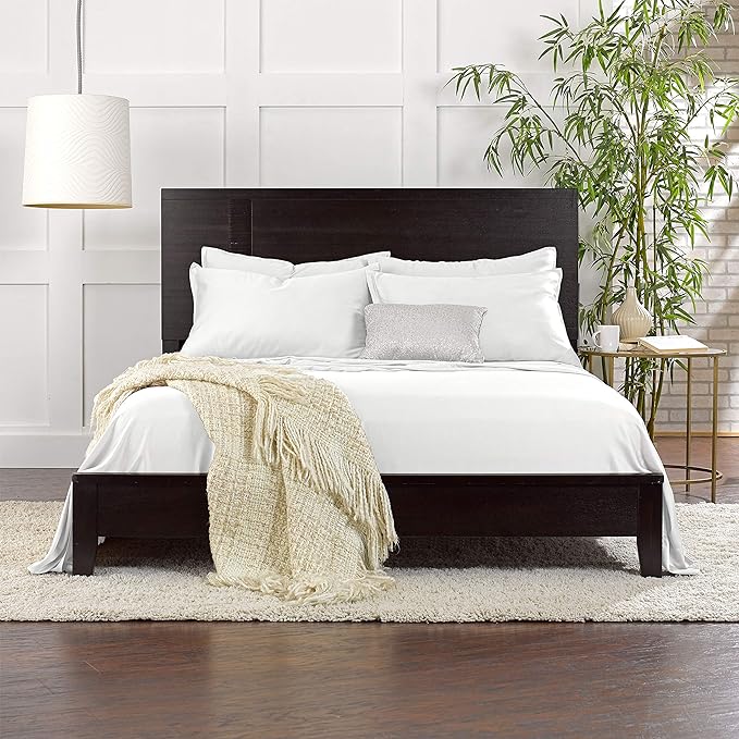 Pure Bamboo Full Sheets, Genuine 100% Organic Viscose Derived from Bamboo Bed Sheet Set, Luxuriously Soft & Cooling, Double Stitching, 2 Year Quality Promise (Full, White)