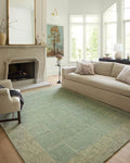 Loloi Chris Loves Julia Francis Collection FRA-02 Green/Natural 2'-6" x 7'-6" Runner Rug