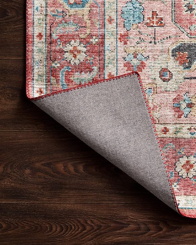 Loloi II Skye Collection SKY-05 Brick/Ocean 2'-3" x 3'-9" Accent Rug