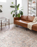 Loloi Skye Collection SKY-01 Blush/Grey 2'-6" x 10'-0" Runner Rug