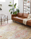 Loloi II Skye Collection SKY-04 Gold/Blush 5'-0" x 7'-6" Area Rug