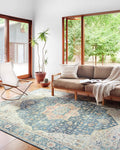 Loloi Skye Collection SKY-12 Ocean/Multi 9'-0" x 12'-0" Area Rug